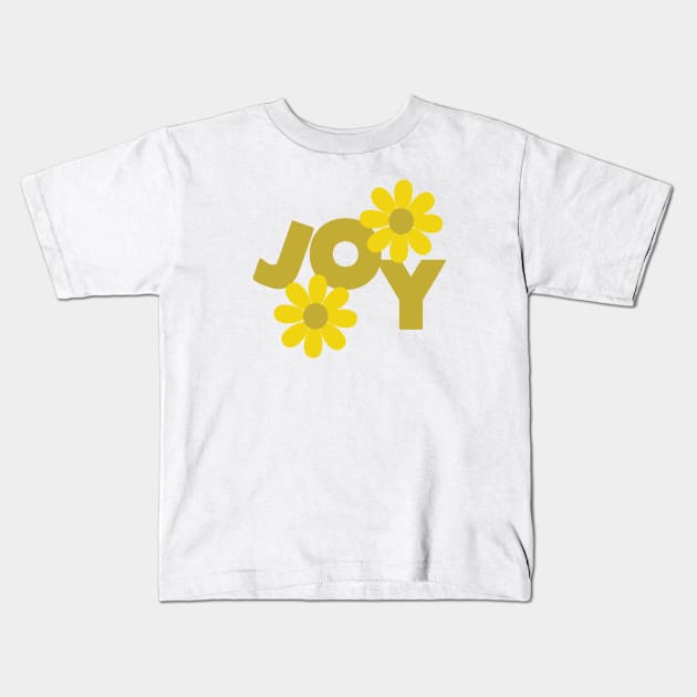 Joy (yellows) Kids T-Shirt by Elizabeth Olwen